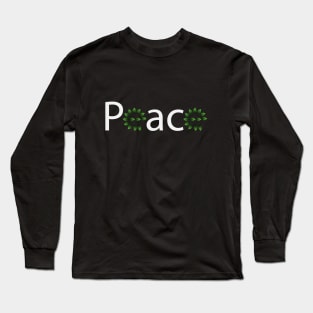 Peace artistic text design Long Sleeve T-Shirt